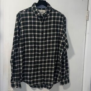 AEROPOSTALE Green and White Scottish Check Plaid Cotton Shirt-M NWT!
